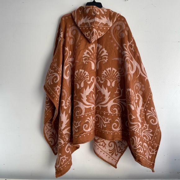 NEW Free People Hudson Valley Kimono in Siena One Size Hooded Paisley nbnn - Picture 6 of 13